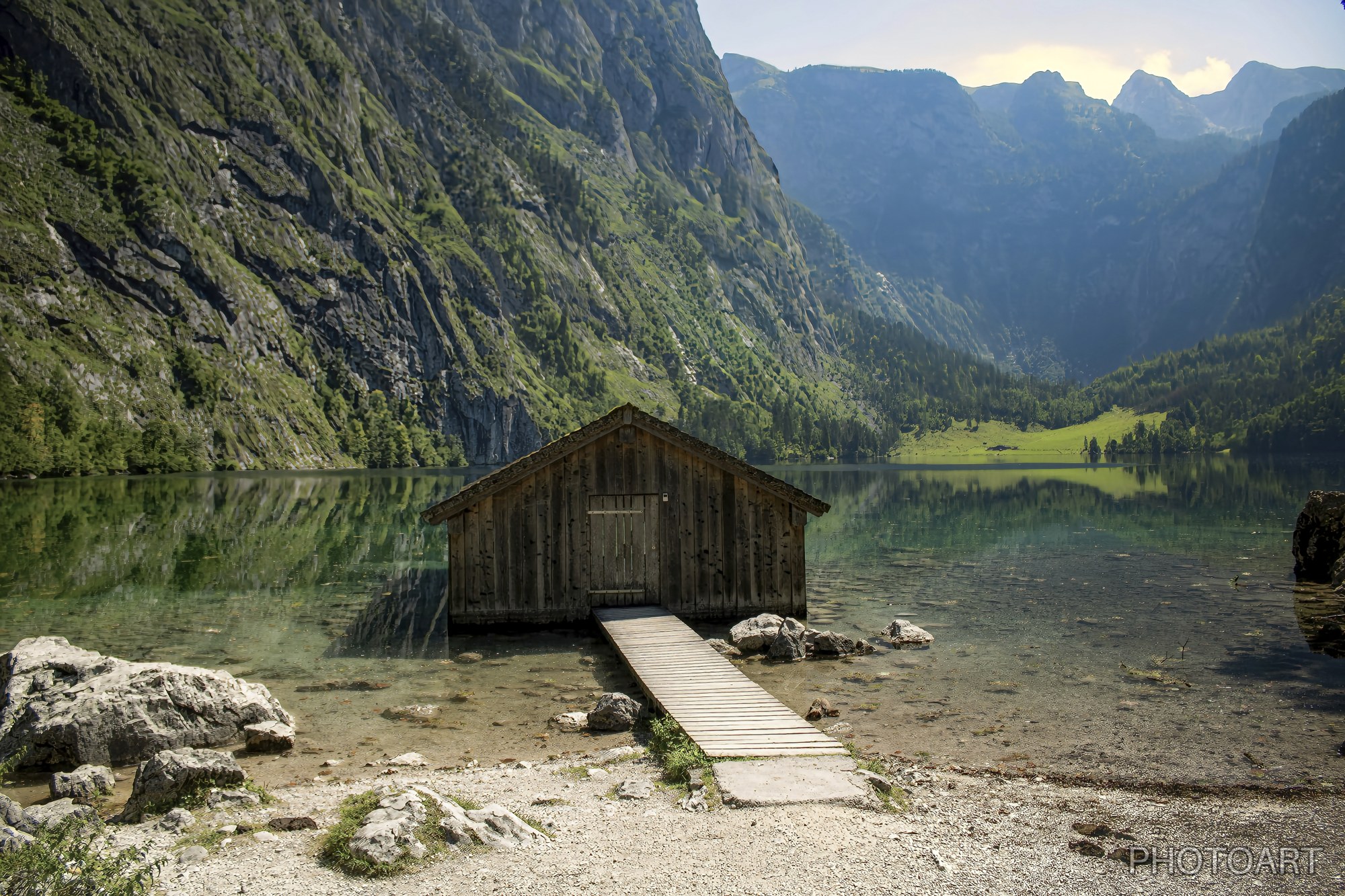 Le hangar à bateau de l’Obersee, Alpes bavaroises